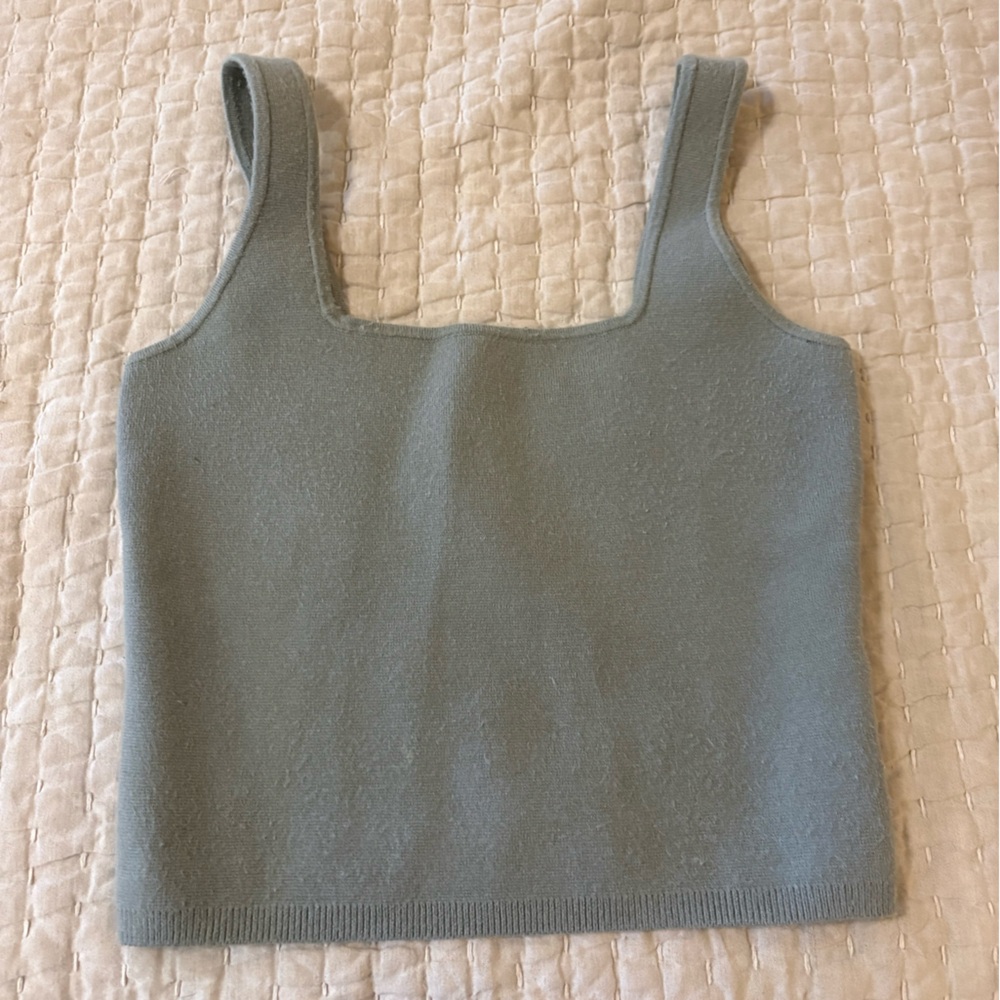 Abercrombie & Fitch Light Green Knit Top